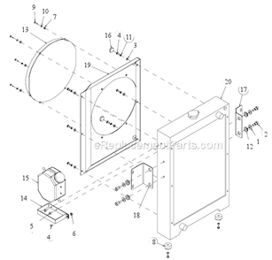 Page P Diagram and Parts List for MK-4036HY  MK Diamond Concrete Saw